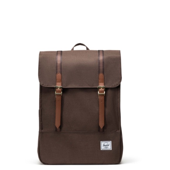 Herschel Supply Company Brown Backpack with Textured Fabric and Flap Closure